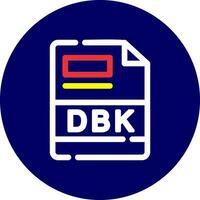 dbk creatief icoon ontwerp vector