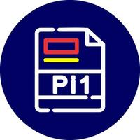 pi1 creatief icoon ontwerp vector