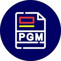 pgm creatief icoon ontwerp vector