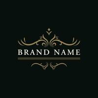 luxueus monogram ornament logo ontwerp in retro wijnoogst stijl. logo voor etiketten, restaurants, ondernemingen, hotels. vector