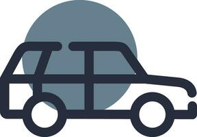 station wagon creatief icoon ontwerp vector