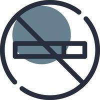 Nee rook creatief icoon ontwerp vector