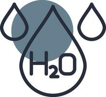 h2o creatief icoon ontwerp vector