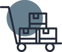 trolley creatief icoon ontwerp vector