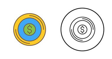 munt vector pictogram