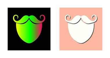 baard en snor vector icoon