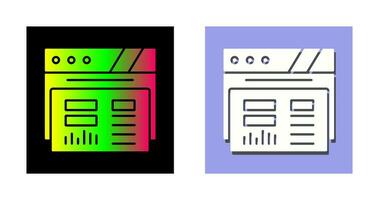 dashboard vector pictogram