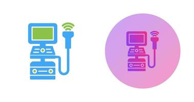 echografie machine vector icoon