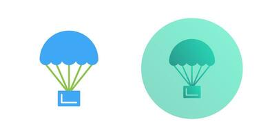 parachute vector pictogram