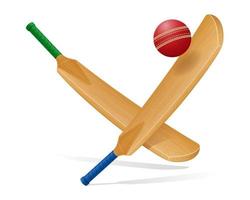 vleermuis voor het spelen van cricket sport vectorillustratie vector