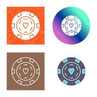 uniek poker chips vector icoon