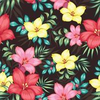 mooi vintage bloemen naadloos patroon vector