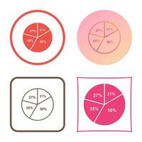 cirkeldiagram vector pictogram