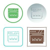 web browser vector icoon