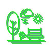 park vector pictogram