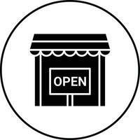 winkel Open vector icoon