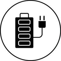pictogram batterij opladen vector