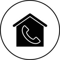 huis agentschap telefoontje vector icoon