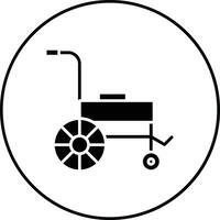 rolstoel vector pictogram