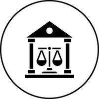 rechtbank huis vector icoon