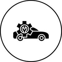 auto reparatie winkel vector icon