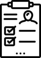 lijnpictogram voor resultaat vector