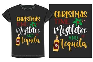 Kerstmis drinken partij t-shirt ontwerp vector