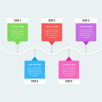 infographic ontwerp sjabloon voor bedrijf strategie plan vector