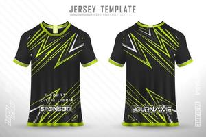 sport jersey en t-shirt sjabloon sport jersey ontwerp vector mockup.