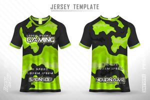 sport jersey en t-shirt sjabloon sport jersey ontwerp vector mockup.