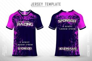 sport jersey en t-shirt sjabloon sport jersey ontwerp vector mockup.