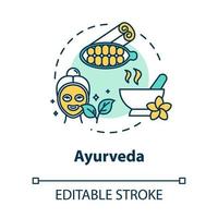 ayurveda concept icoon vector