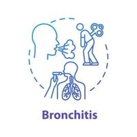 bronchitis concept icoon vector