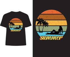 zomer t-shirt ontwerp vector