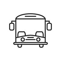 school- bus icoon vector ontwerp Sjablonen