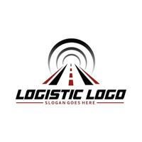 logistiek vervoer logo gebruikt voor logistiek vervoer bedrijven vector