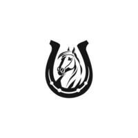 paard schoen logo sjabloon vector