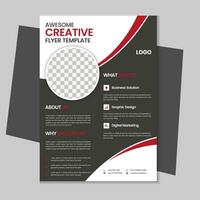 a4 bedrijf folder sjabloon ontwerp, zakelijke brochure, afzet folder, reclame folder sjabloon ontwerp met mockup vector