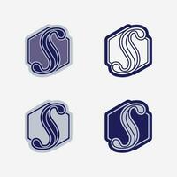 bedrijfslogo s brief vector