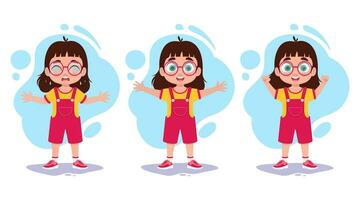 baby emoties illustratie reeks vector