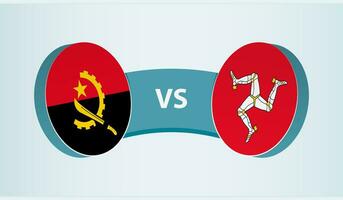 Angola versus eiland van Mens, team sport- wedstrijd concept. vector