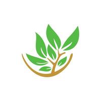 natuur logo ontwerp sjabloon. eco teken en symbool. vector