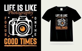 fotografie t-shirt ontwerp premie vector