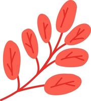 viburnum of aalbes rode bessenstruik tak vector