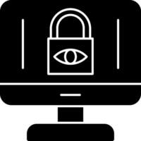 internet privacy bedenkingen vector icoon ontwerp