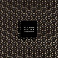 luxe gouden geometrisch patroon, abstracte patroonachtergrond vector