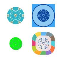 uniek poker chips vector icoon