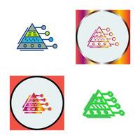 piramide diagram vector icoon