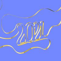 Het abstracte lint vormt een jaar, vectorillustratie vector