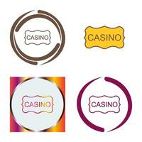 casino teken vector icoon